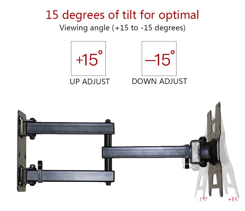 LVDIBAO TV Wall Mount LCD Monitor Extension Arm for size 32-43 inches load weight 35kg LED TV Flat Screen Bracket