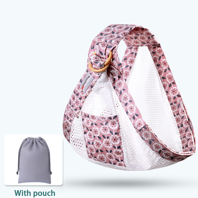 Baby Wrap Ring Sling Baby Carrier Backpack Nursing Cover for Infants Toddlers Soft Natural Wrap Breathable Cotton Kangaroo Bag: 4