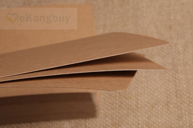 100sheets Thicken Kraft Paper Card DIY Flashcard Drawing Cards-multi sizes optional