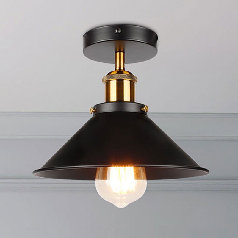 Industriële Plafondlamp Vintage plafondlamp Verstelbare led Amerikaanse land plafond lamp Home verlichting woonkamer E27 85-260V