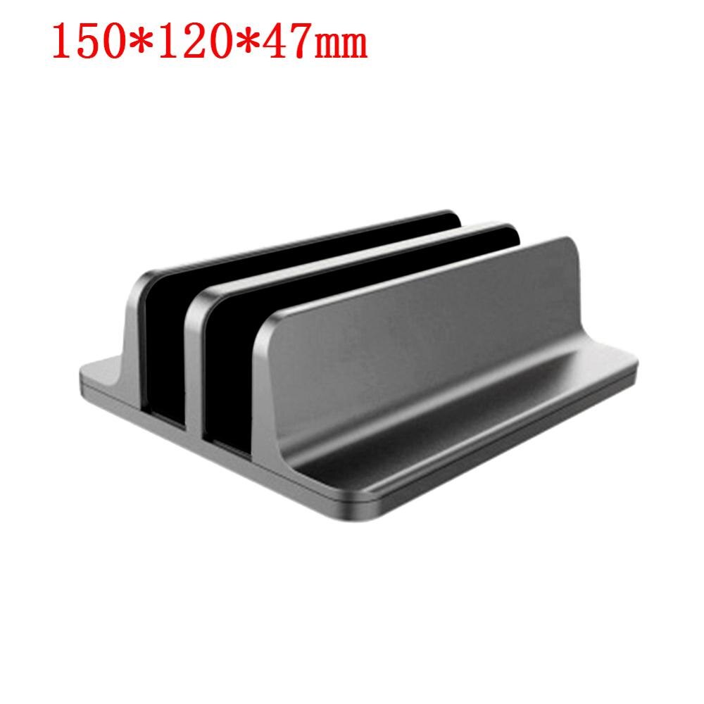 VODOOL Einstellbare Vertikale Laptop Stand Dual Slot Halterung 3D Oberfläche Integrierte Bildung Prozess Notizbuch Schreibtisch Halfter Unterstützung Neue: grau