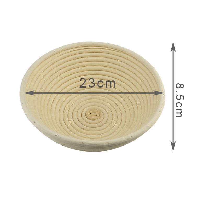 Cesta de fermentação de vime natural redondo pão banneton massa vime rattan prova massa provando cestas diy conjunto ferramenta