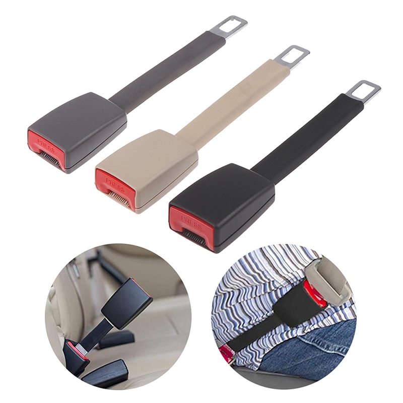 1pc 11 "universal bilbälte förlängare lock säkerhetsbälte förlängning plug spänne säkerhetsbälte clip auto bil interiör tillbehör