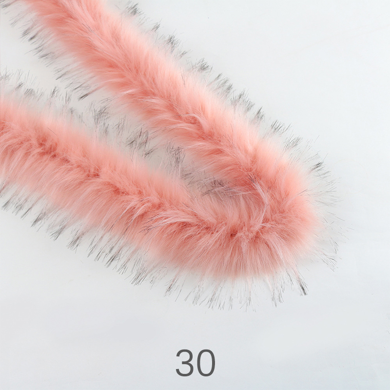 Kunstmatige Konijnenbont Lint Harige Tapes 100Cm Diy Kleding Naaien Pluizige Bekleding Trimmen Stof Thuis Party Decor Naaien Kostuum: 30