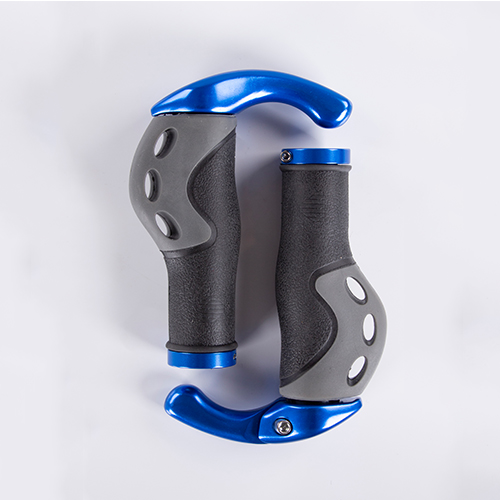 Mtb Comfortabele Fiets Stuur Grips Fietsonderdelen Grips Aluminium Rubber Fiets Grips Lock-On Stuur Ergonomische Bar Ends: Bule