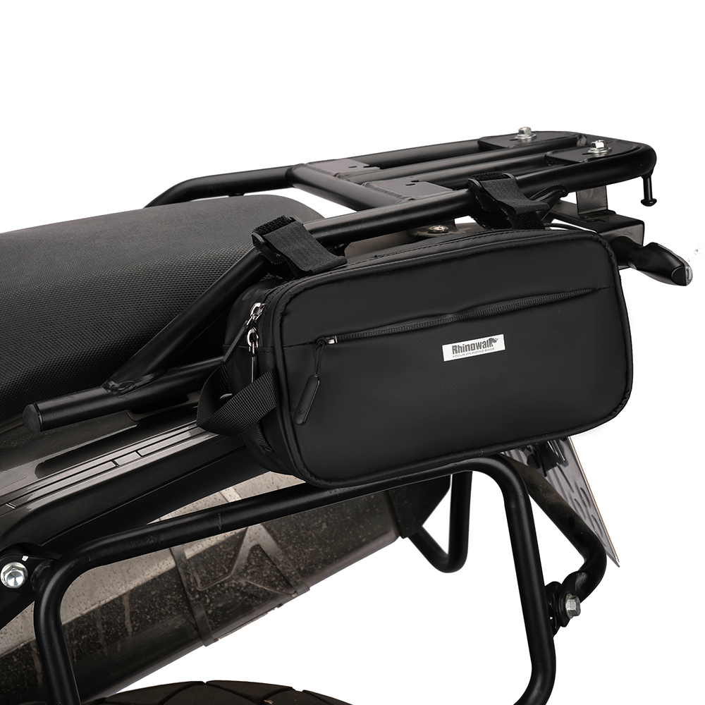 Nashorn gehen Motorrad tasche 3l Moto Teufel tasche Stoßstange multifunktion Ale Hüft tasche draussen Motorrad Seiten tasche Werkzeug tasche Zubehör: Grau