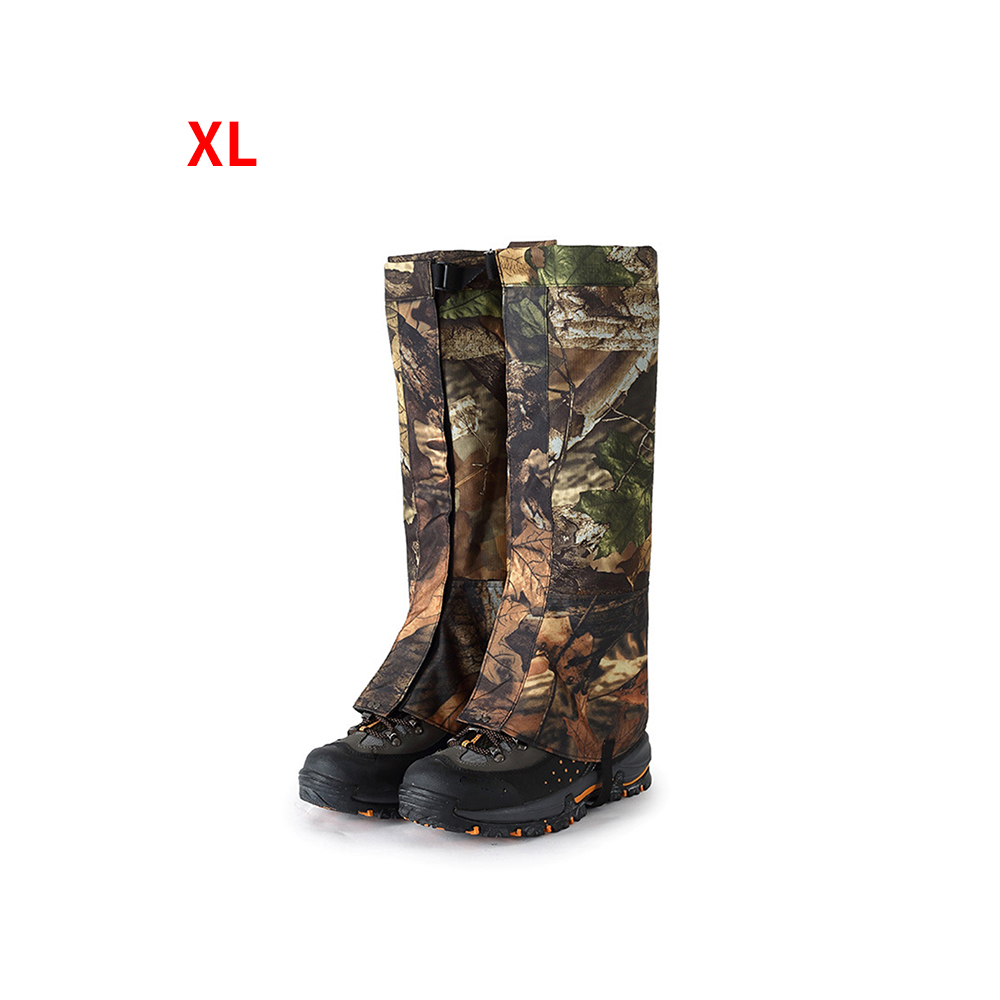draussen Schnee Stiefel Abdeckung Fuß Schutz Gamasche Hohe Bein Gamasche Schuhe Abdeckung Wasserdicht Skifahren Wandern Camping Gamaschen Tarnung: Gamasche XL