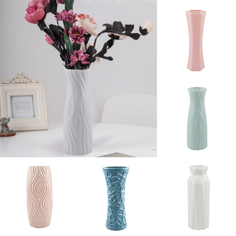 Origami Vases Imitation céramique Pot de fleur panier plantes de table décoration de la maison bonsaï décor fleur Arrangement conteneur