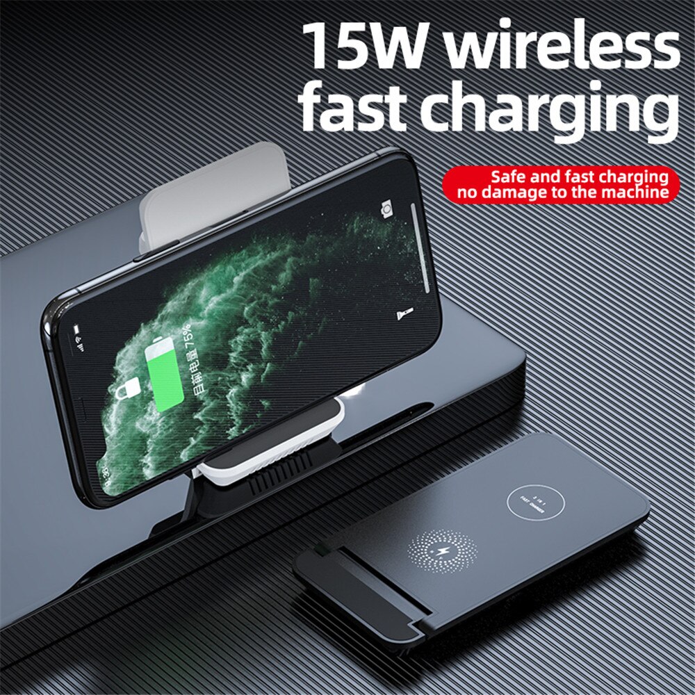 3-in-1 Wireless Charger 15W - for iPhone, Apple Watch, AirPods Pro - Type C