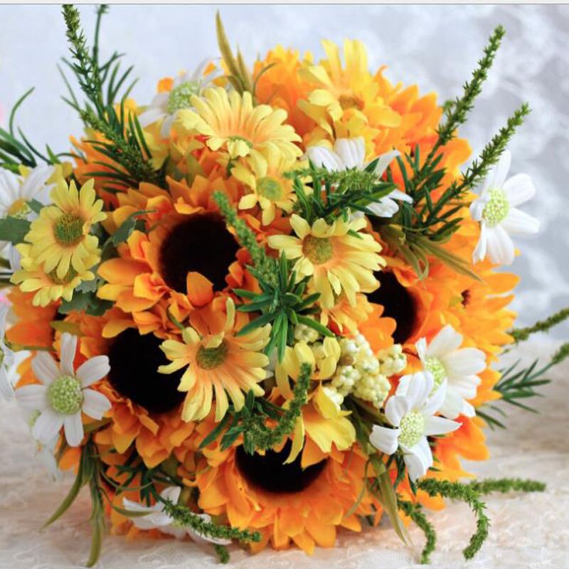 Wedding bouquets flowers artificial flower rose bouquet white bridal bouquets Beautiful Wedding Bouquet Gorgeous Beaded Cry