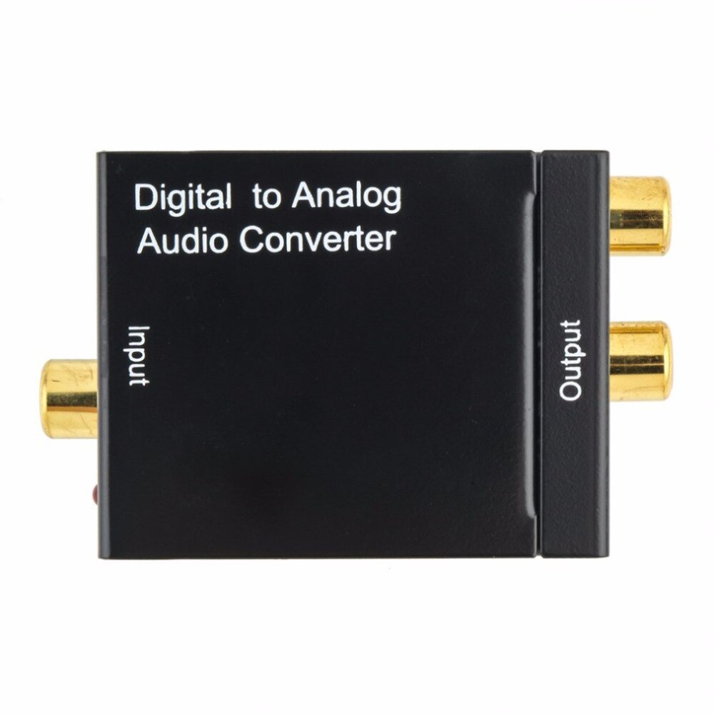 Optical Coaxial Toslink Digital to Analog Audio Converter Adapter RCA L/R 3.5mm
