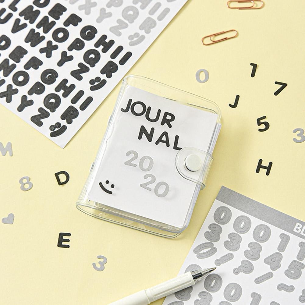 Korean 2pcs Number Digital Sticker Letter Alphabet Stickers Notebook Planner Stationery Scrapbooking Cute Journaling Decora Y1S0