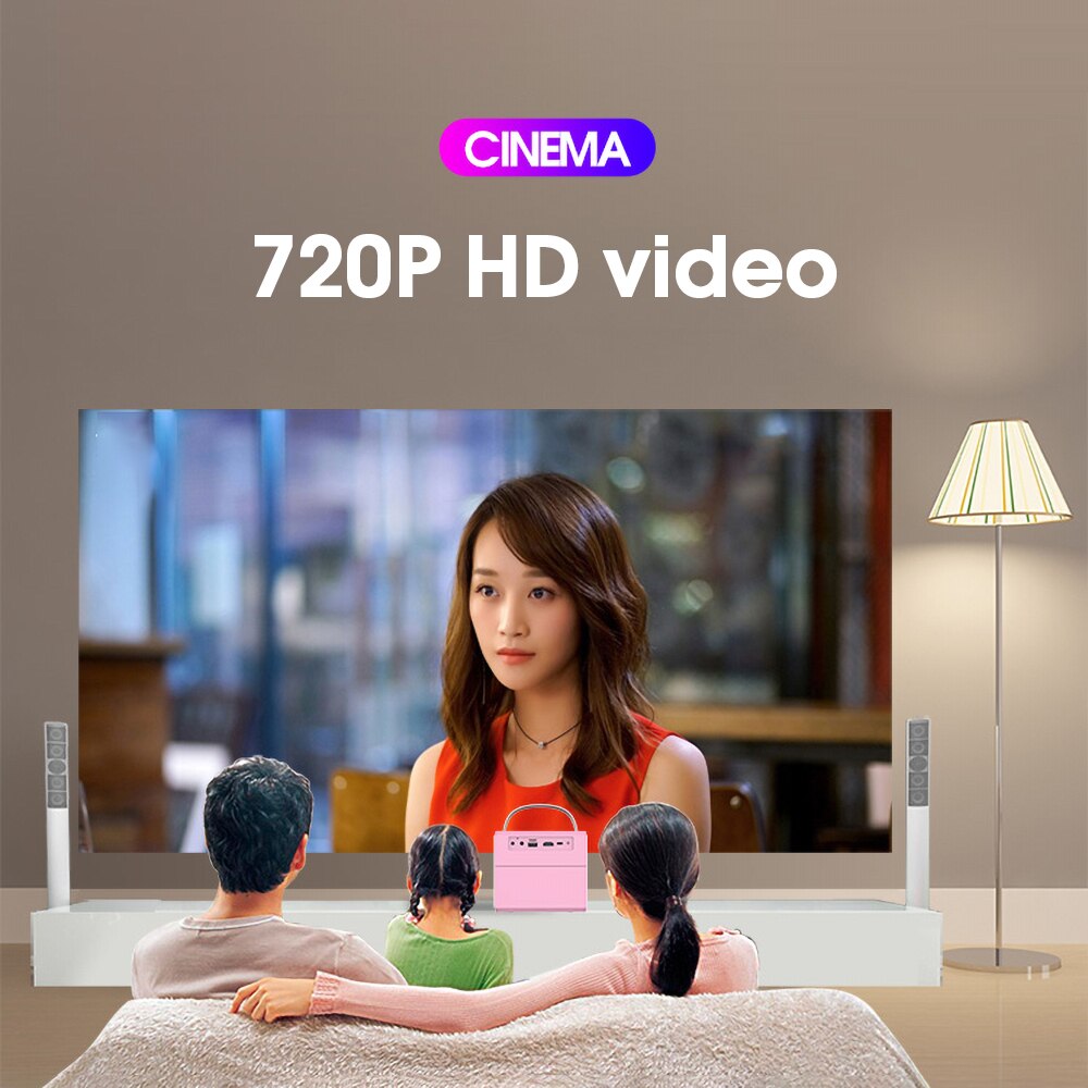 Kebidu J10 Mini Projector Pk Q2 Kinderen Draagbare Hdmi-Compatibel Projector Onderwijs Mini Led Thuis Beamer Voor Kerstcadeau