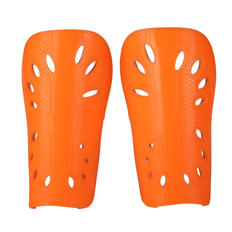 1 Pair Soft Light Football Shin Pads Soccer Guards Supporters Sports Leg Protector For Kids Adult Protective Gear Shin Guard: Orange / Children