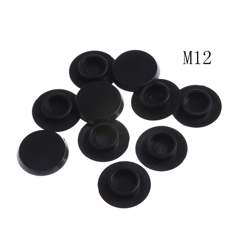 10PCS M5-12 Praktische Schwarze Innensechskant-Abdeckkappen Befestigungselemente Schrauben Inbusschraube Schraube Mutter Rundkopfschutz: YELLOW