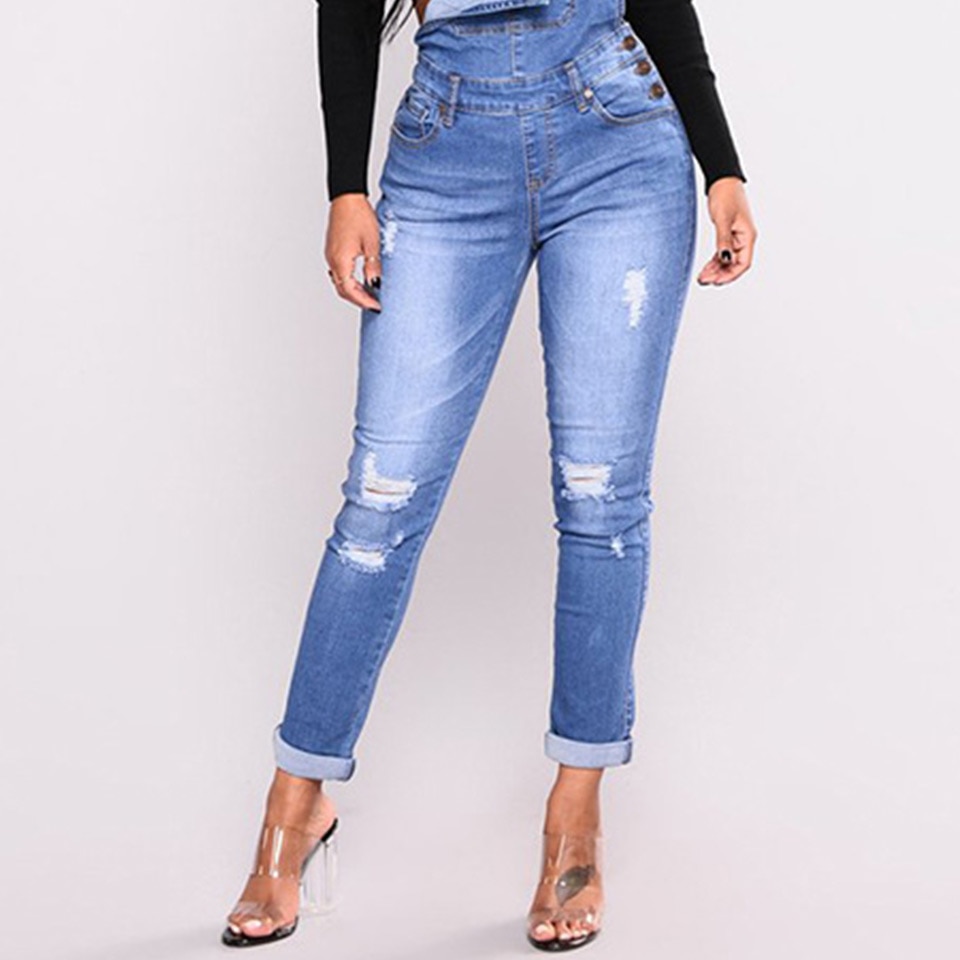 Fleur Hout Jeans Bib Vrouwelijke Gat Afslanken Voeten Jeans Vrouwen Hoge Elastische Plus Size Stretch Jeans Vrouwelijke Gewassen Denim Skinny jeans