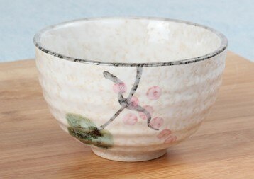 Goede Japanse matcha kom, keramische matcha thee set, 300 ml exprot pioen bloem kom: D