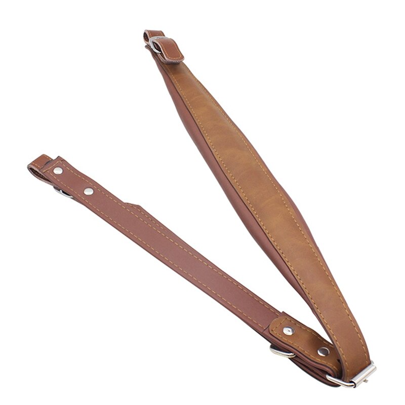 Pair of Leather Accordion Straps Adjustable 16 Bass-120 Bass Accordion Universal Shoulder Strap: Default Title