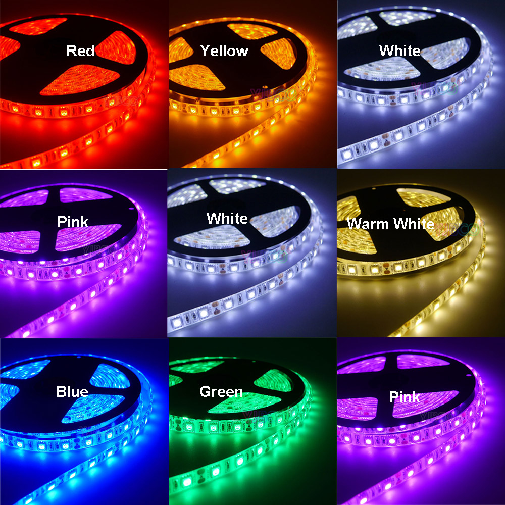 DC 5V 1M 2M 3M 4M 5M LED Strip Licht Kerst bureau Decor lamp tape 5050 3528 SMD Flexibele Verlichting Strip Niet waterdicht