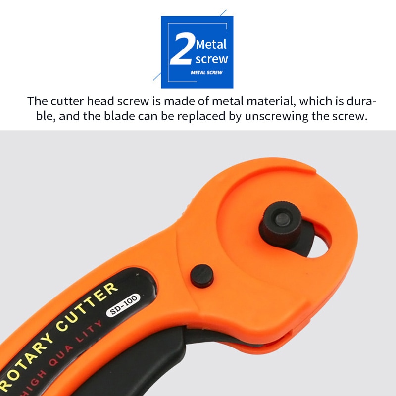 Cloth Rotary Cutter Patchwork Roller Wheel Round Knife Leather Paper Fabric Cutter Cutting Tool