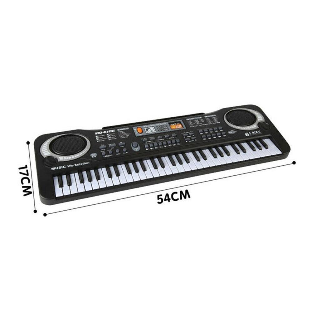 61 keys digital electronic keyboard and electric microphone led P0W7 music Y5D7