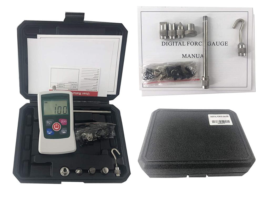 AMF-100N Push Pull Force Gauge Digital Force Tester with Four Units Automatic Shutdown Range 100N