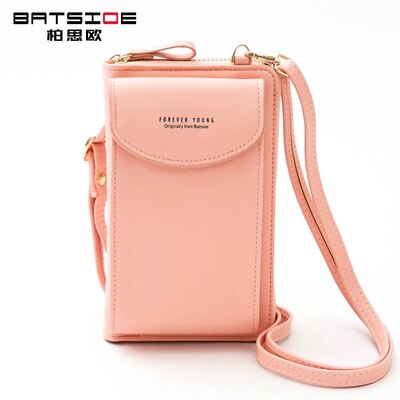 Foreveryoung Summer Large-capacity Large Mobile Phone Bag Small Fresh Messenger Multifunctional Ladies Wallet Single Shoulder: Light Pink