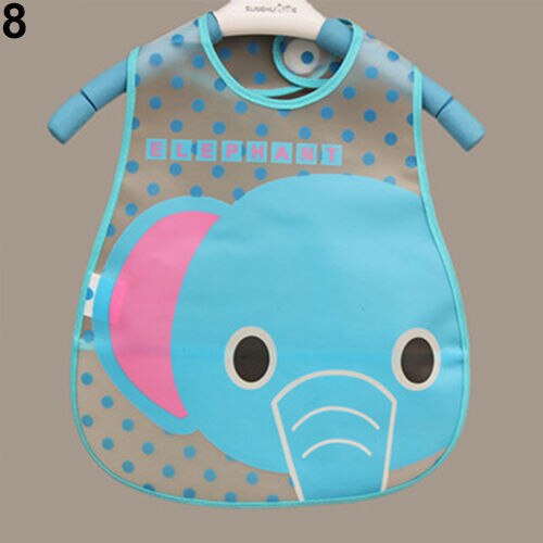 Pudococo schattige babyjongens en meisjes, kinderslabbetjes, waterdichte speekselhanddoek, cartoon slabbetje, voedingsbandana, babyverzorgingstools, slabbetjes met dierenafbeelding: Blauw