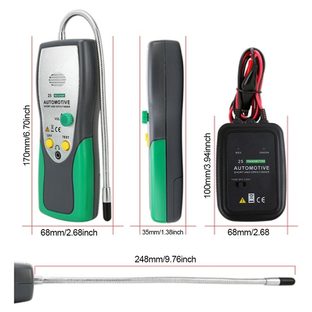 DUOYI DY25 Automotive Short Open Finder Cable Circuit Car Wire Tracker Tester Repair Tool Checking for short circuit in stock