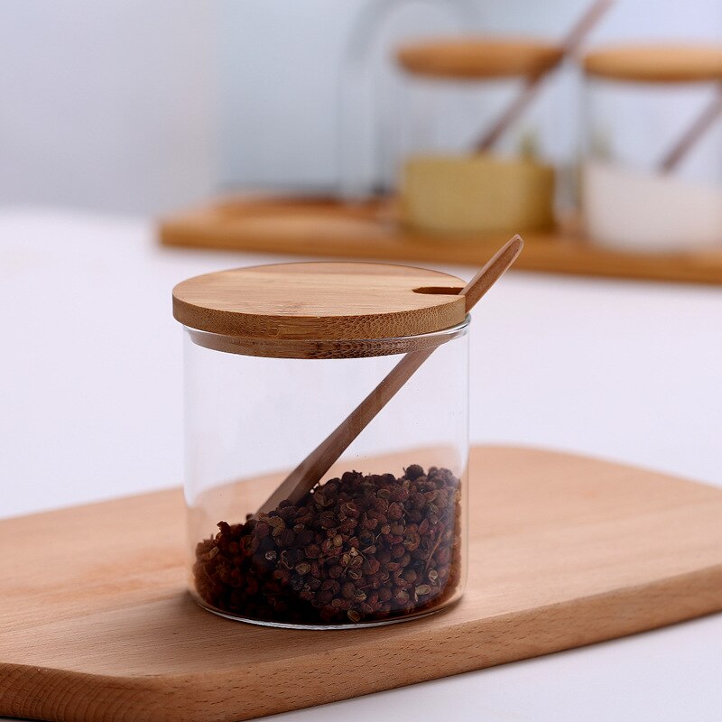 Kitchen Glass Box Set Household Sealed Storage Single Layer Storage