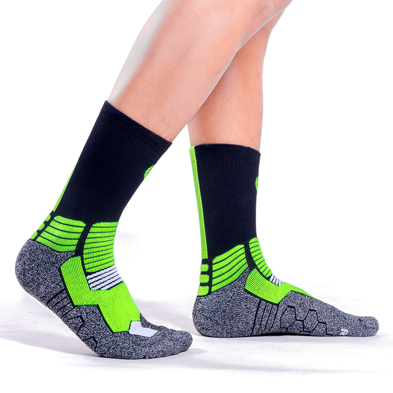 Kuangmi 1 para Sport Socken Professionelle Basketball Kompression Socken Schützen Füße Atmungs Wicking Socken Radfahren Fahrrad Socken