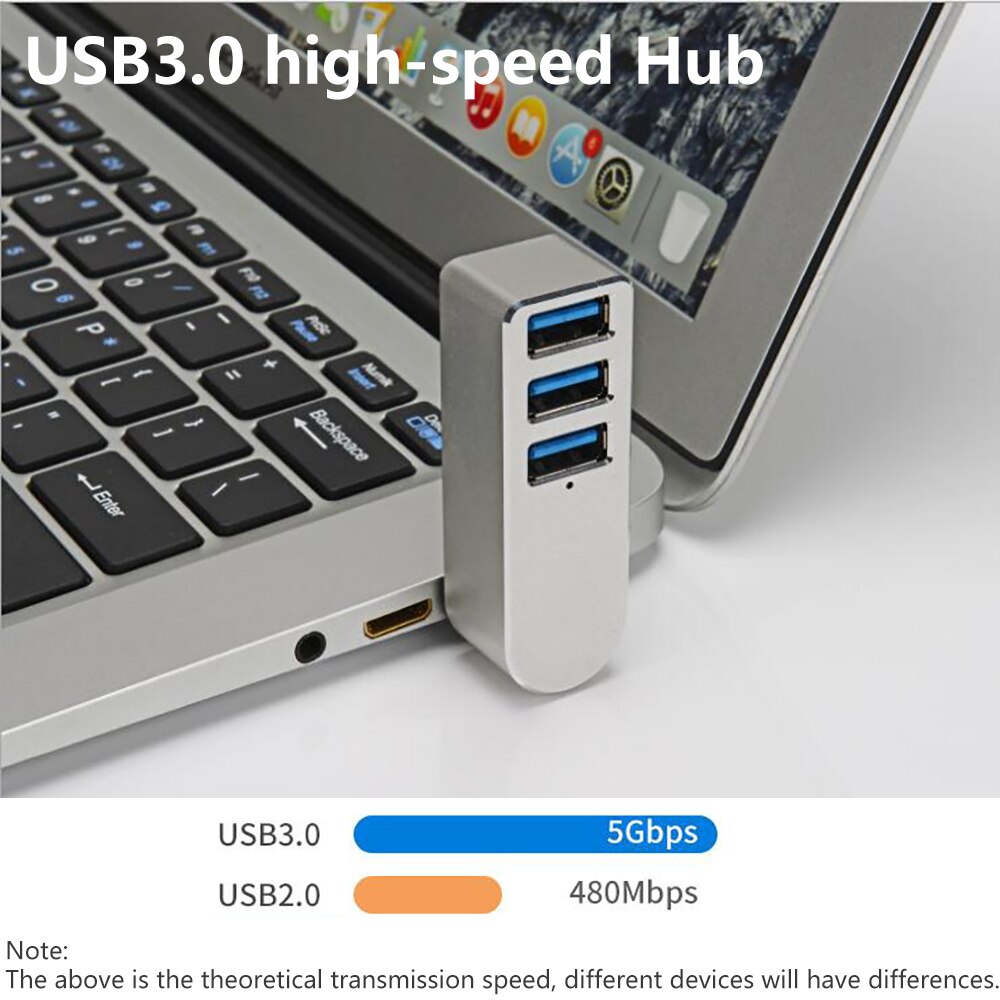 Aluminum alloy USB3.0 HUB splitter usb hub hub 3 ports usb 3.0 mini hub