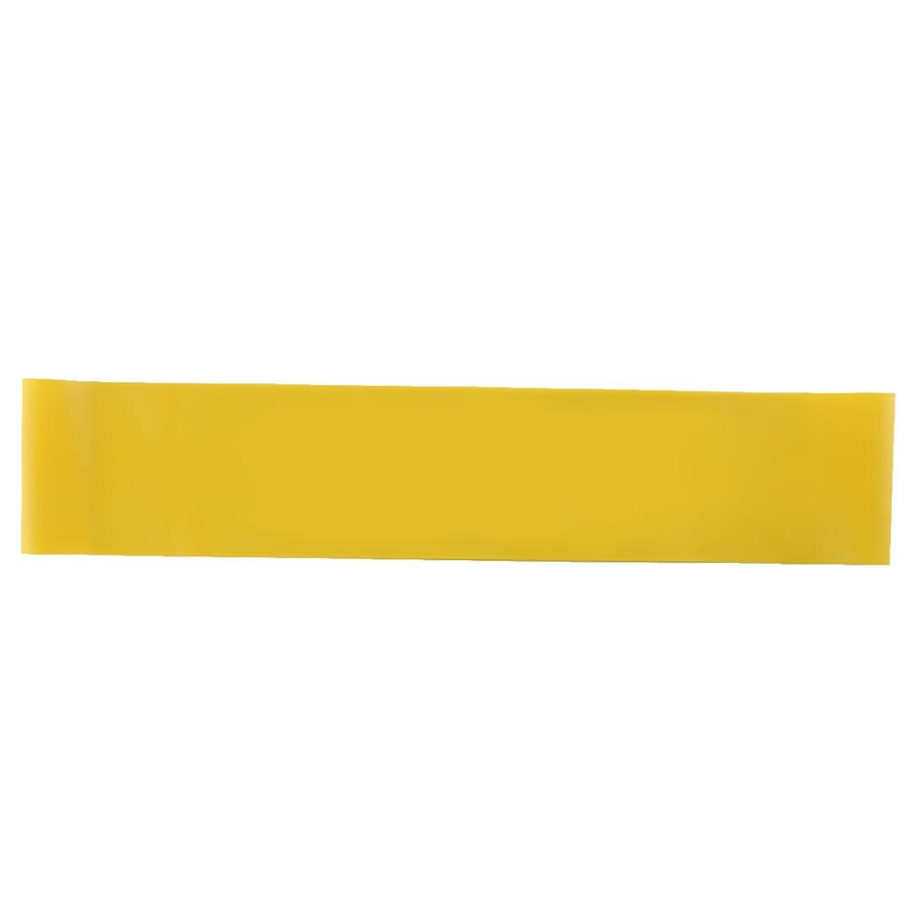 1pc Yoga Resistance Band Gym Exercise Loop Band Fitness Loop Stretch Band Gym Equipment Training Exercise Latex Band: Yellow(500x50x0.5mm)