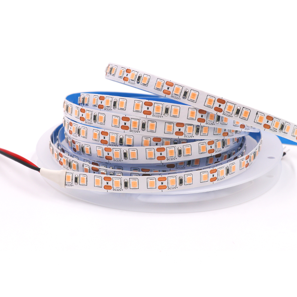 480 LEDs/m SMD 2835 LED-Streifen 24 V 12 V 5 m 2400 LEDs zweireihig flexibler LED-Streifen 1200 LEDs 900 LEDs Bandband Projektbeleuchtung: Warmes Weiß / Weiß / 6-10W