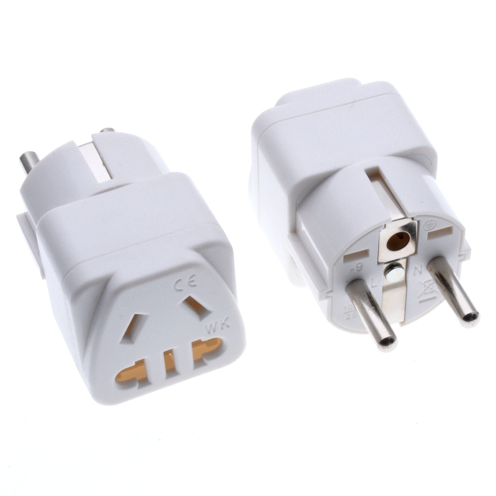 EU plug adapter CN AU Australia Type I to Type F charge power plug socket travel European Korean conversion adapter