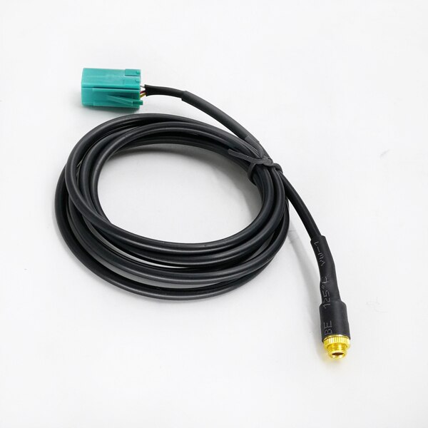 Biurlink Vrouwelijke Auto Mini ISO 6Pin Jack Aux Kabel voor Renault Radio Updatelist: female gold