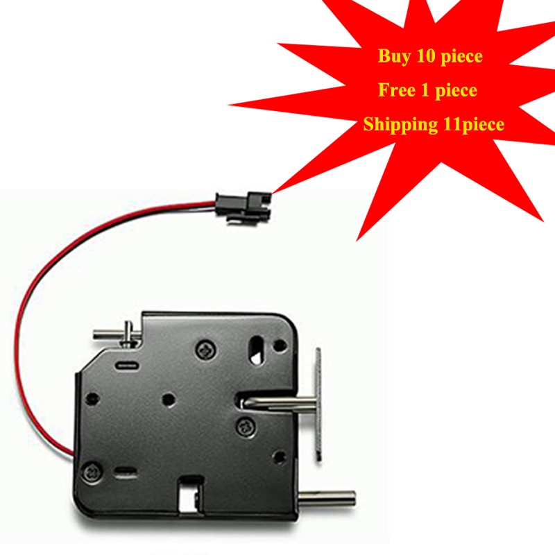 Cerradura eléctrica CC de 12V, a prueba de golpes, cerraduras electromagnéticas antirrobo para archivador, estante de almacenamiento