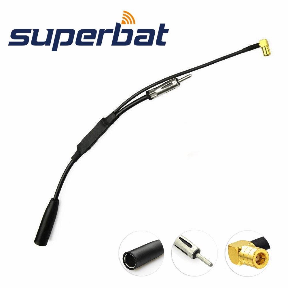 Superbat Fm/Am Naar Dab/Fm/Am Autoradio Antenne Converter Met Smb Naar Sma Antenne Adapter kabel