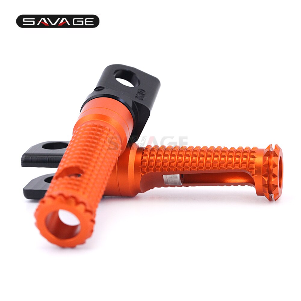 För kawasaki  z1000 z800 z750r zx10r zx6r främre fotpinnar fotstöd adapter motorcykel ryttare fotstöd cnc zx -10r zx -6r z 800 1000: Orange