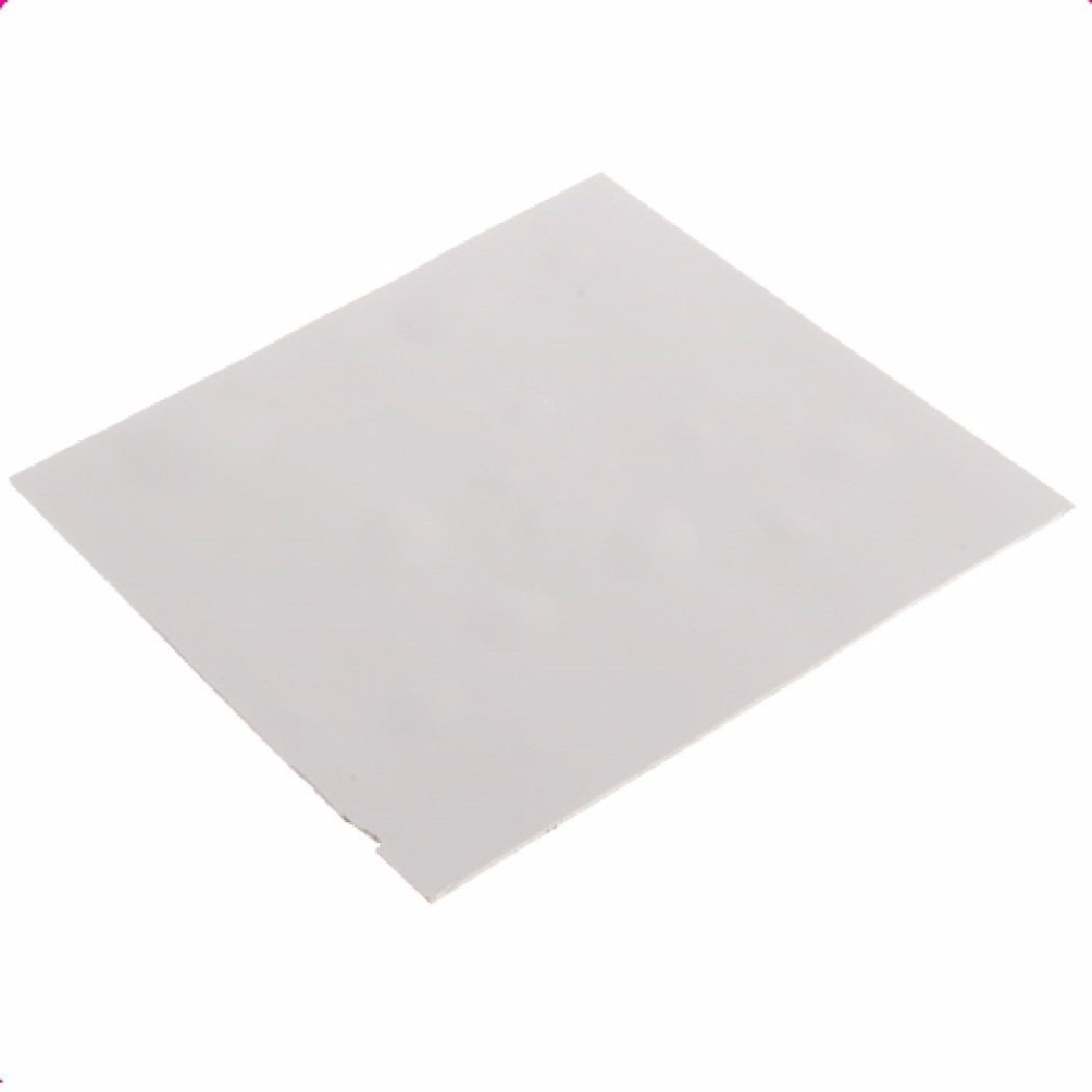 High Performance Gap Filler 100mmx100mmx0.5mm GPU CPU Heatsink Cooling Thermal Conductive Silicone Pad 1.2w/m-K