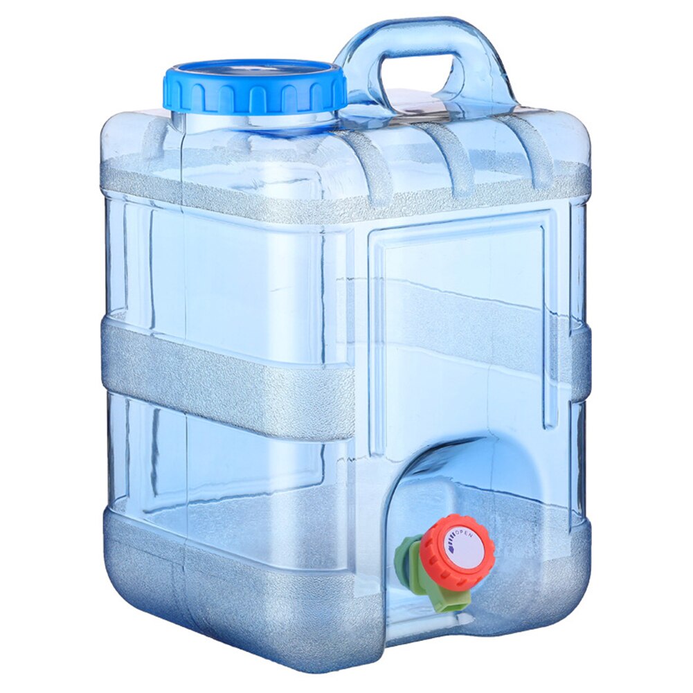7.5/8/10/12/15L Capaciteit Outdoor Water Emmer Draagbare Rijden Wateater Emmer Draagbare Tank Container met Kraan Voor Camping: 15L