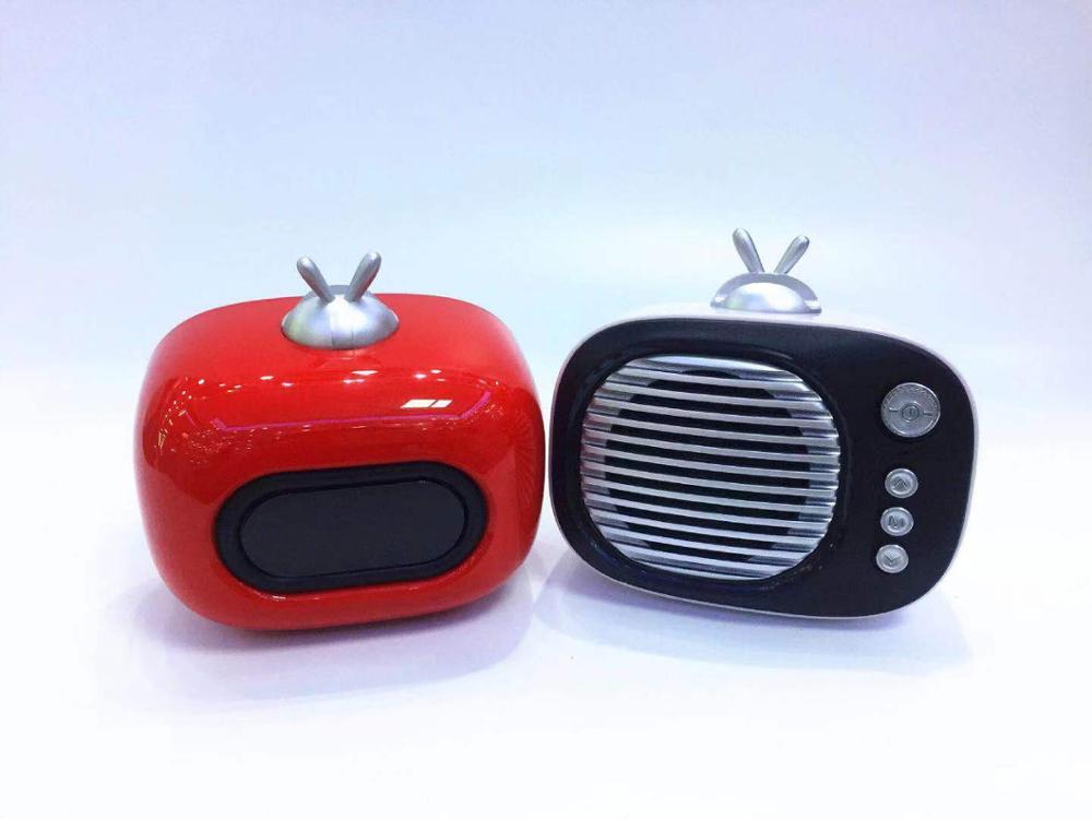 TWS: 1 + 1 Bluetooth Speaker TV Mini Speaker Draagbare Draadloze Bluetooth Bass Speaker Speaker Retro Fotolijst caixa de som tv