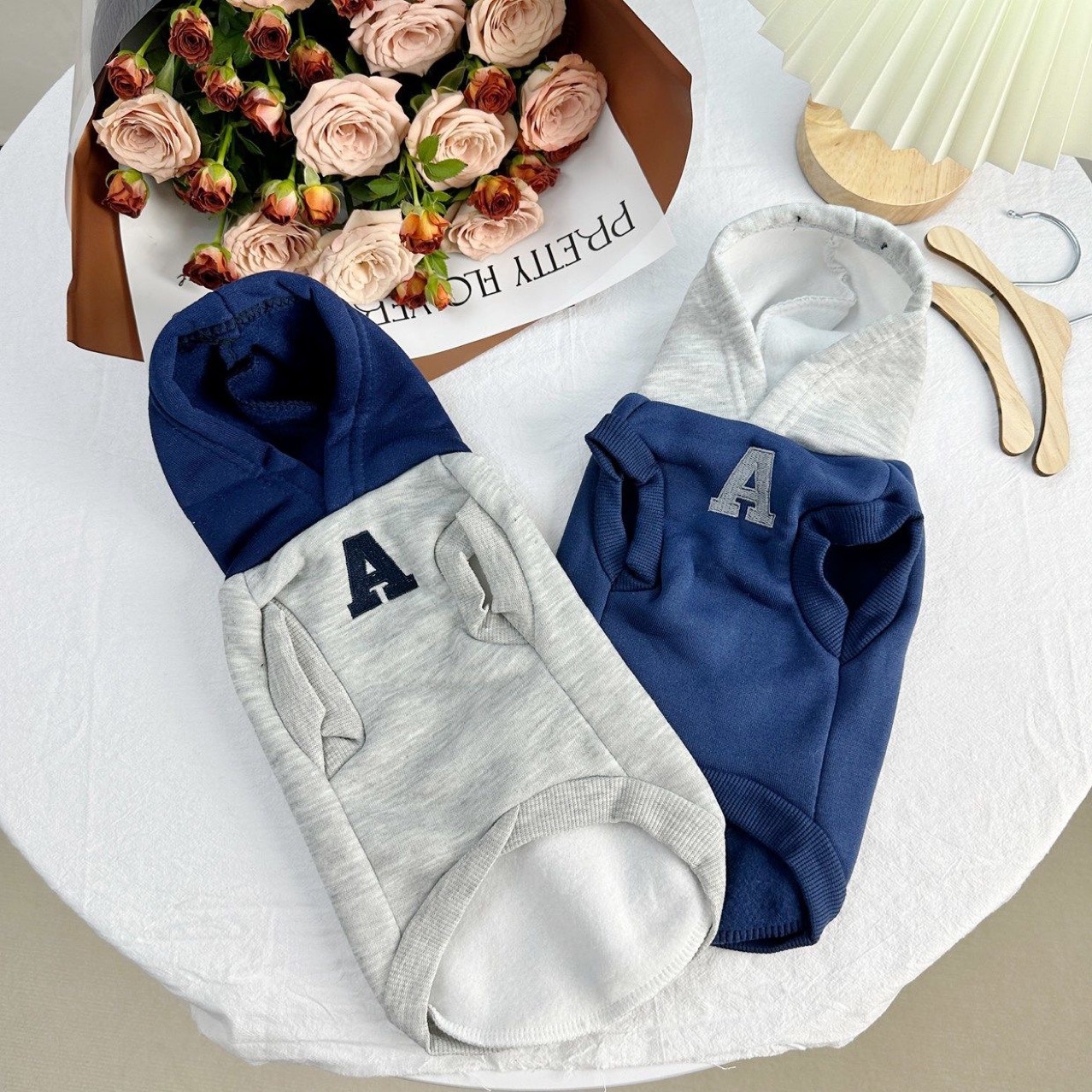 Dog Hoodie Winter Warm Dog Clothes Soft Sweatshirt Small Medium Dogs Coat Cold Weather Dog Clothing French Bulldog Chihuahua