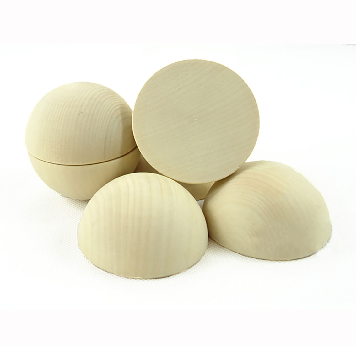 Geteilte Holz kugel Durchmesser 10mm - 90mm Holz Primär farbe halbe Kugel Holz dekoration DIY nach Hause gemalte Halbkugel