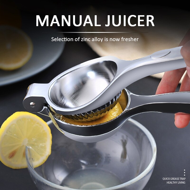 Pinza de limón Manual de acero inoxidable, exprimidor de zumo de fruta y naranja, dispositivo de cocina, exprimidor de frutas, accesorios de cocina,
