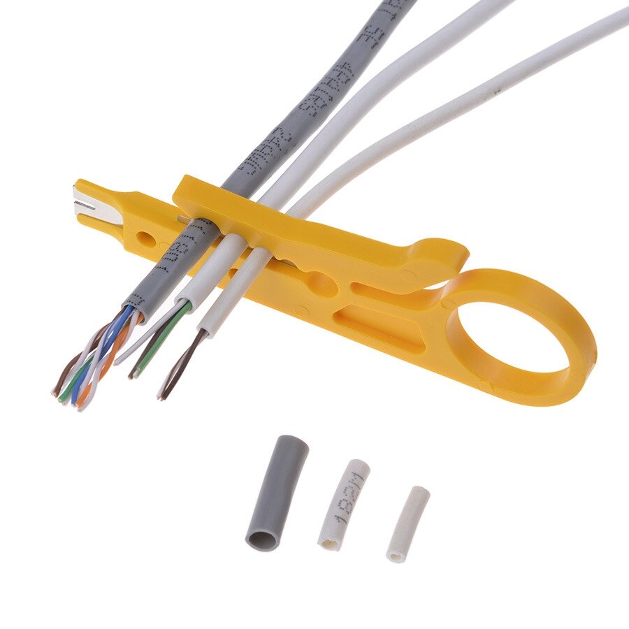 Multifunktionel kabeltrådtang elektriske strippeværktøjer til utp / stp  rg59 rg6 rg7 rg11 fræserstriper: Grøn