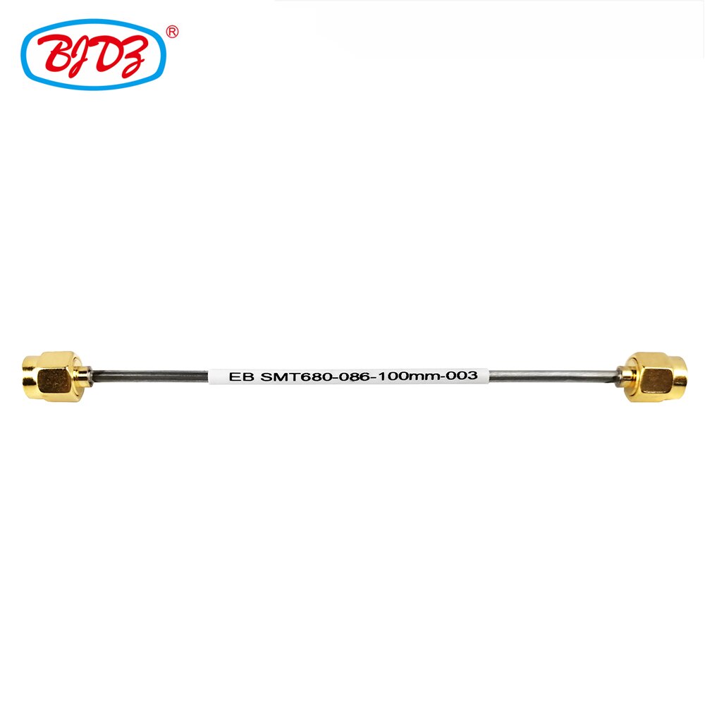 2 PCS 10cm SMA Male to SMA Male RF Connector 086 Semi Rigid Pigtail Jumper Cable Assembly