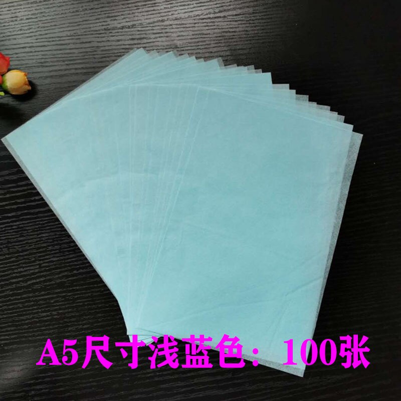 100/80pcs Tissue Paper A4 A5 Copy Tracing Paper Wrapping Paper Shoes Clothes Lining Compartment Moisture-proof Sydney Paper: A5 light blue 100pcs