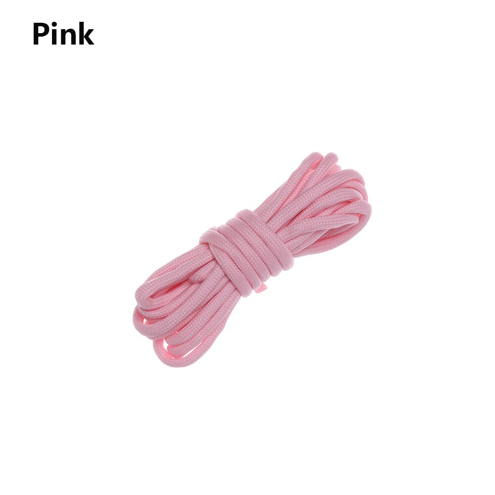 Survival Paracord Luminous Rope Camp Glow Paracord 9 Strands Lanyard Ropes Outdoor Ropes: pink / 3M