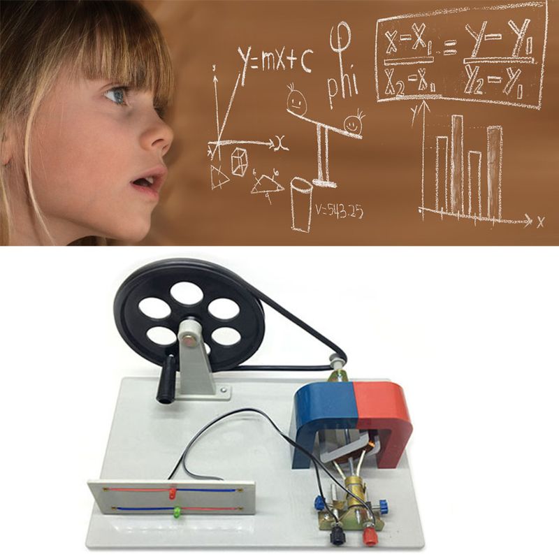 Physical Laboratory Equipment Hand-Cranked AC/DC Generator Science Education